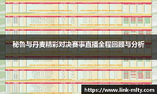 秘鲁与丹麦精彩对决赛事直播全程回顾与分析